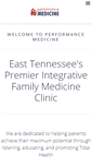 Mobile Screenshot of performancemedicine.net