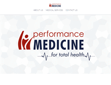 Tablet Screenshot of performancemedicine.net